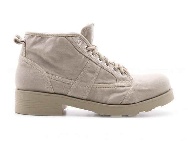 Oxs frank polacchini estivi in tela uomo beige